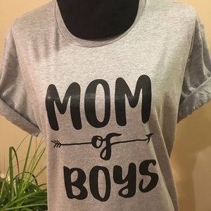 Mom of Boys Tee, Size: XL